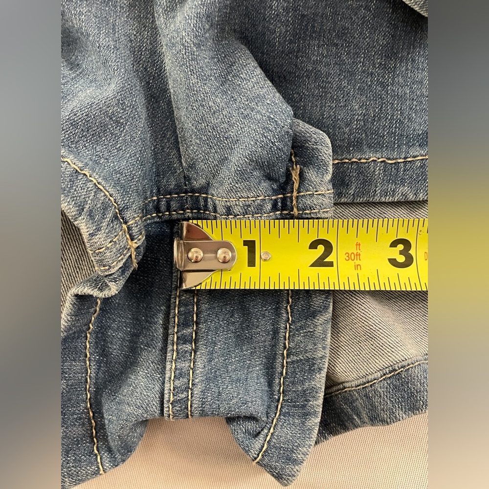 Wild Fable Denim Pleated Mini Cargo Skort Blue Size 8 - Picture 9 of 10